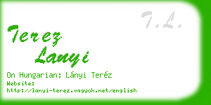 terez lanyi business card