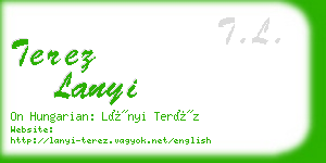 terez lanyi business card